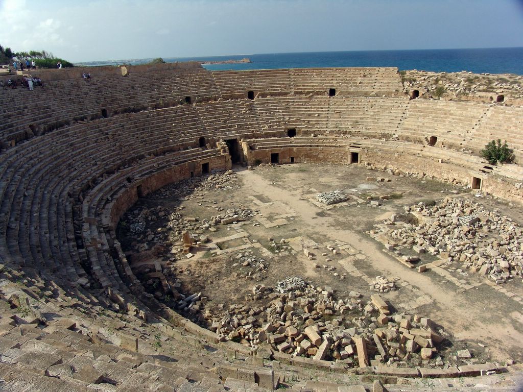 Amphitheatre, Leptis Magna.