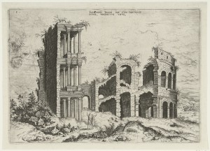 Septizonium: Septizonii Severi Imp. cum continguis ruinis. Hieronymus Cock, 1551. Via Rijksmuseum