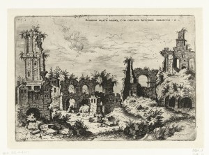 Septizonium, 1550, by Hieronymus Cock. Via Rijksmuseum