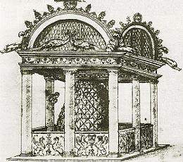 La fontana di San Pietro, in un disegno a penna di anonimo del 1525 c.ca.