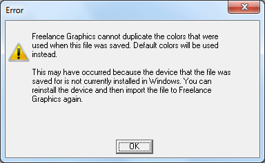Lotus Freelance Graphics - import warning for Freelance for DOS files