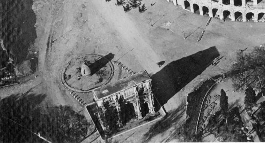 Rome – Prof. Clementina Panella: Archaeological Investigations (2002-2008) - THE META SUDANS & THE N.E SLOPE OF THE PALATINE HILL. "Roma vista dall' alto Collosseo." # 8 (c. 1900) Alb. 25 / 2351 - Arch. Storico Capitolino Roma (2008).