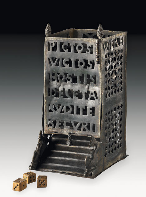 Roman dice tower. From Wikipedia