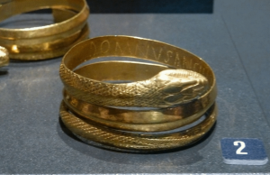 Bracelet for a slave girl, from her master. Found near Pompeii