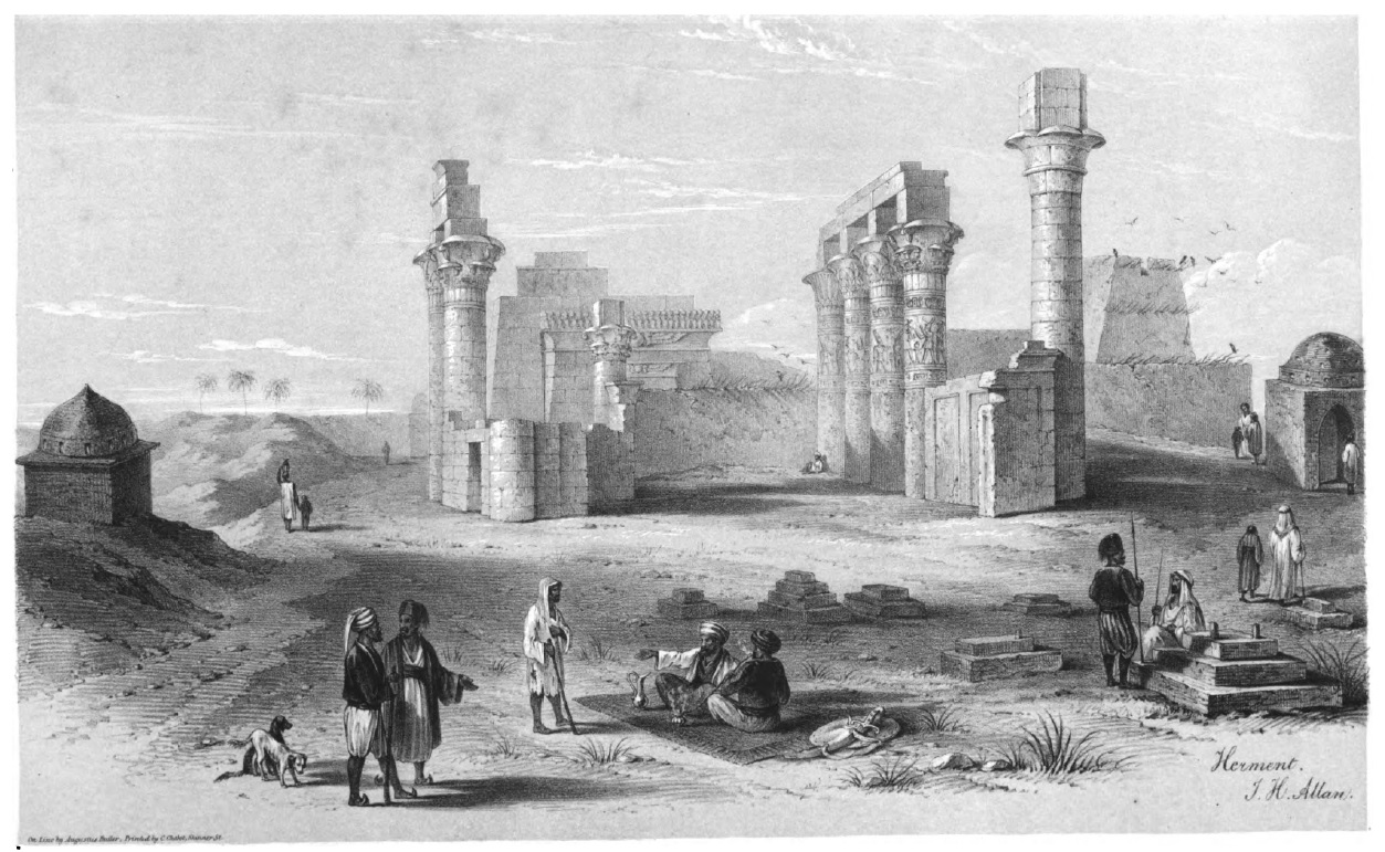 Armant, temple of Caesarion. J. H. Allan, 1843