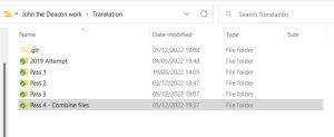 Windows Explorer, showing directories